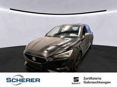 Gebraucht Seat Leon FR 116 PS (85 kW) 2022 Midnight schwarz metallic (metallic) Limousine