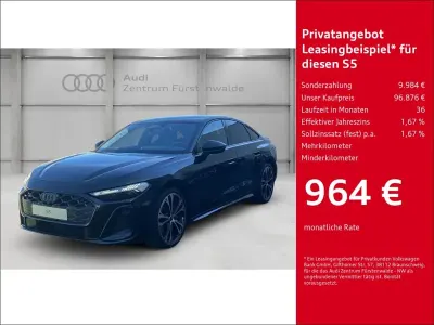 Neu Audi S5 Sport 367 PS (269 kW) 2026 Schwarz Limousine