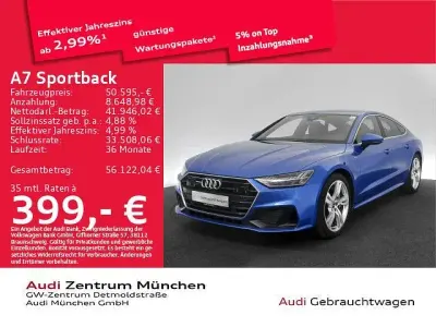 Gebraucht Audi A7 Sportback S-Line 299 PS (219 kW) 2023 Blau Kleinwagen