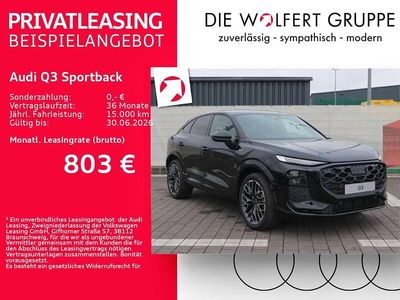Neu Audi Q3 S-Line 204 PS (150 kW) 2025 Mythosschwarz metallic SUV