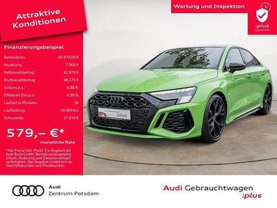 Usata Audi RS3 Sport 400 CV (294 kW) 2022 Verde Berlina
