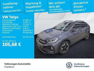 Gebraucht VW Taigo R-line 150 PS (110 kW) 2025 Grau SUV