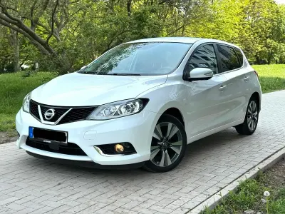 Gebraucht Nissan Pulsar Acenta 110 PS (80 kW) 2014 Weiß Kleinwagen