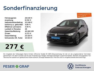 Schwarz Gebraucht 2024 VW Golf Edition Limousine | 28.640 € (Fairer Preis)