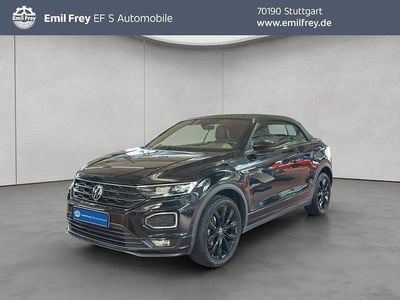 Gebraucht VW T-Roc Cabriolet R-line 150 PS (110 kW) 2022 Schwarz Cabrio