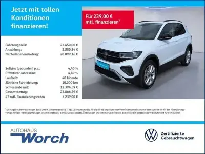 Używany VW T-Cross Goal 116 KM (85 kW) 2025 Biały SUV