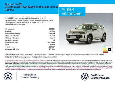 Silber Gebraucht 2025 VW Tayron Life SUV | 39.870 €