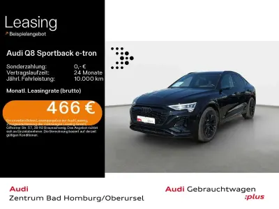 Gebraucht Audi Q8 e-tron S-Line 300 kW (408 PS) 2023 Mythosschwarz metallic SUV