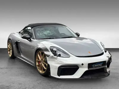 Gebraucht Porsche Boxster Spyder Chrono 420 PS (308 kW) 2019 Silber Cabrio