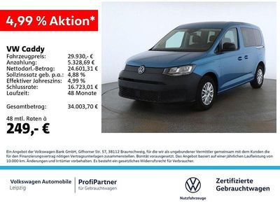 Gebraucht VW Caddy Basis 102 PS (75 kW) 2025 Blau Van / Kleinbus