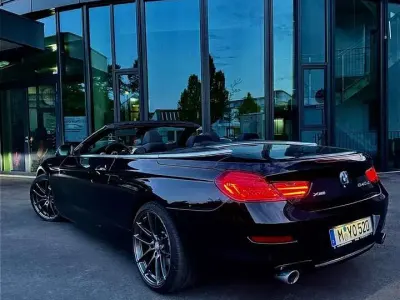 Gebraucht BMW 640 Cabriolet Sport Line 313 PS (230 kW) 2015 Black sapphire metallic Cabrio