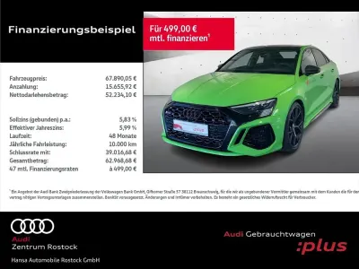 Brugt Audi RS3 Sport 400 HK (294 kW) 2024 Grøn Sedan