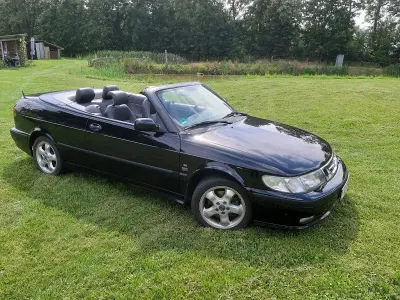 Brugt Saab 9-3 Cabriolet 150 HK (110 kW) 2001 Sort Cabriolet