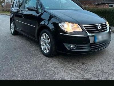 Gebraucht VW Touran 105 PS (77 kW) 2008 Schwarz Van / Kleinbus