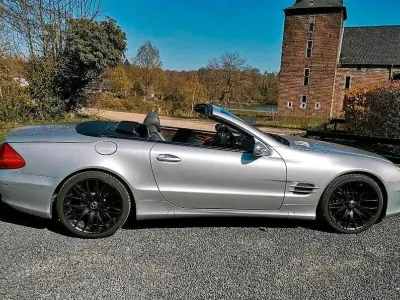 Brugt Mercedes SL350 245 HK (180 kW) 2004 Sølv Cabriolet