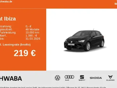 Neu Seat Ibiza FR 116 PS (85 kW) 2026 Schwarz Kleinwagen