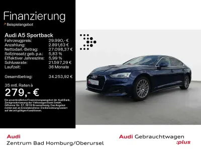 Gebraucht Audi A5 204 PS (150 kW) 2023 Navarrablau metallic Coupé