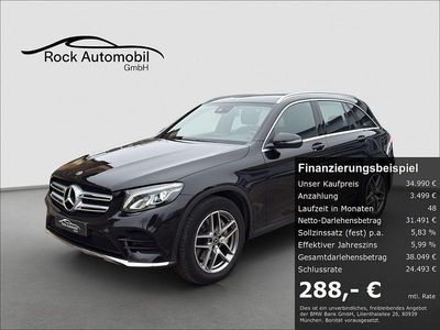 Gebraucht Mercedes GLC220 AMG line 170 PS (125 kW) 2019 Obsidianschwarz SUV