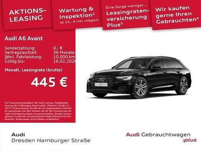 Mythosschwarz metallic Gebraucht 2025 Audi A6 Design Kombi | 48.490 € (Superpreis)