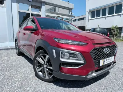 Gebraucht Hyundai Kona Premium 177 PS (130 kW) 2019 Pulse red / mic SUV