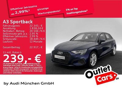 Gebraucht Audi A3 Performance 204 PS (150 kW) 2022 Blau Limousine