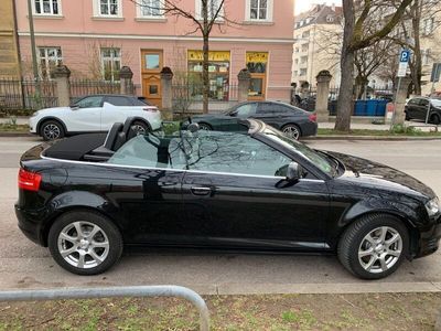 gebraucht Audi A3 Cabriolet 8P, 3 Türen, Ledersitze, scharz