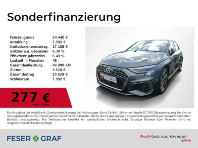 Gebraucht Audi A3 S-Line 150 PS (110 kW) 2022 Daytonagrau perleffekt Limousine