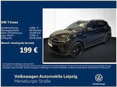 Neu VW T-Cross R-line 116 PS (85 kW) 2026 Schwarz (deep black perleffekt) SUV