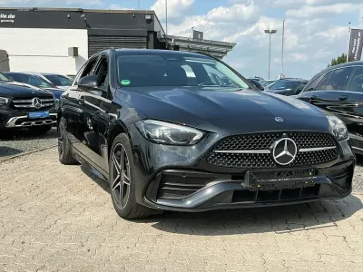 Gebraucht Mercedes C300 AMG line 204 PS (150 kW) 2022 Obsidianschwarz  metalliclack Kombi
