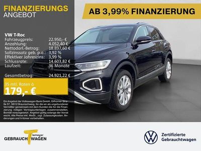 Begagnad VW T-Roc Style 150 HK (110 kW) 2023 Svart SUV