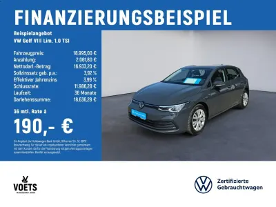 Gebraucht VW Golf VIII Life 110 PS (80 kW) 2024 Grau Limousine