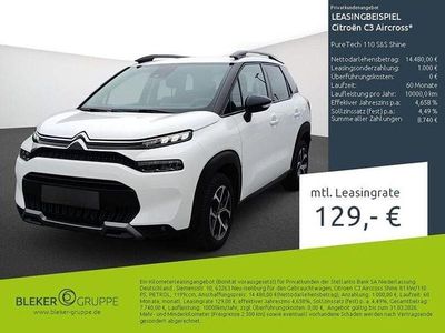 Gebraucht Citroën C3 Aircross Shine 110 PS (80 kW) 2023 Weiß SUV