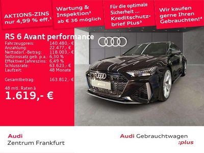 Gebraucht Audi RS6 Performance 630 PS (463 kW) 2026 Mythosschwarz metallic Kombi