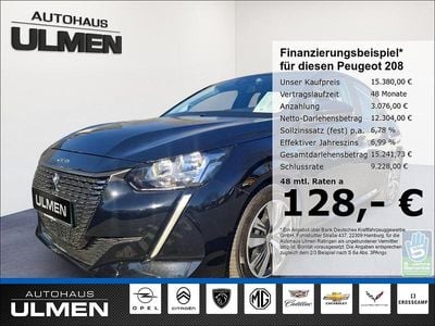 Gebraucht Peugeot 208 Active 101 PS (74 kW) 2023 Schwarz Kleinwagen