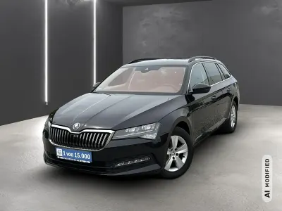Gebraucht Skoda Superb Ambition 150 PS (110 kW) 2021 Schwarz Kombi