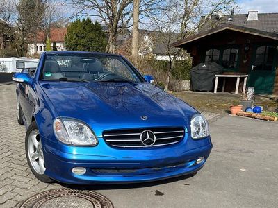 Gebraucht Mercedes SLK200 163 PS (119 kW) 2002 Blau Cabrio