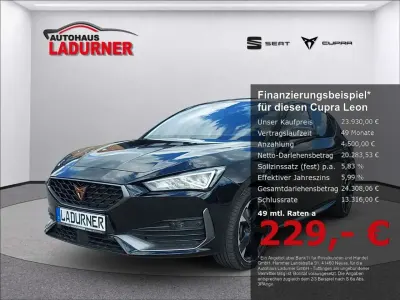 Gebraucht Cupra Leon 204 PS (150 kW) 2022 Mitternachtsschwarz Limousine