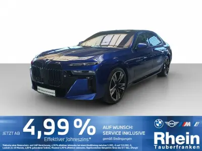 Gebraucht BMW 740 M Sport 286 PS (210 kW) 2024 Marina bay blau metallic Limousine