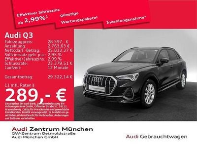 Gebraucht Audi Q3 S-Line 245 PS (180 kW) 2022 Mythosschwarz metallic SUV