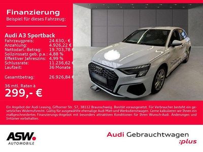 Gebraucht Audi A3 S-Line 204 PS (150 kW) 2022 Gletscherweiß metallic Limousine