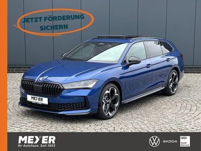 Neu Skoda Superb SportLine 204 PS (150 kW) 2026 Atlantikblau metallic Kombi