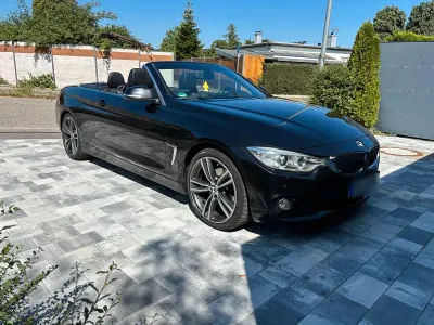 Gebraucht BMW 420 Cabriolet Sport Line 200 PS (147 kW) 2015 Schwarz Cabrio