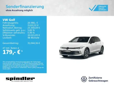 Gebraucht VW Golf VIII Goal 150 PS (110 kW) 2025 Oryxweiß perlmutteffekt Limousine