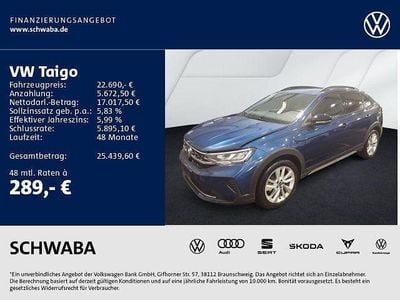 Gebraucht VW Taigo Goal 116 PS (85 kW) 2025 Reef blue metallic SUV