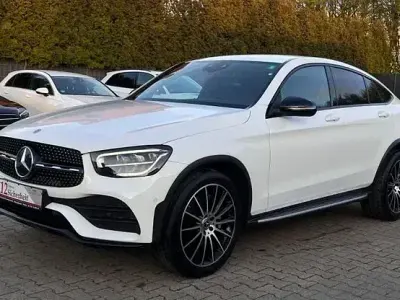 Brugt Mercedes GLC300 AMG line 245 HK (180 kW) 2020 Hvid Coupe