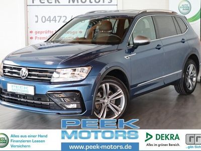 gebraucht VW Tiguan Allspace 2.0 TDI DSG R-Line Leder Alcantara Discover Pro AHK ACC Standheizung 19 Zoll Alu