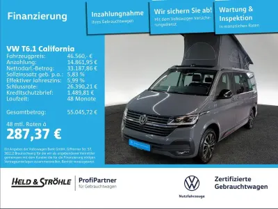 Gebraucht VW California Beach 204 PS (150 kW) 2022 Pure grey / dach schwarz Van
