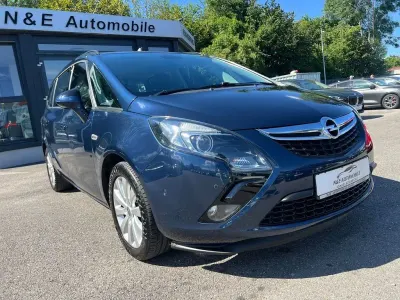 Gebraucht Opel Zafira Tourer Edition 140 PS (102 kW) 2012 Blau Van / Kleinbus
