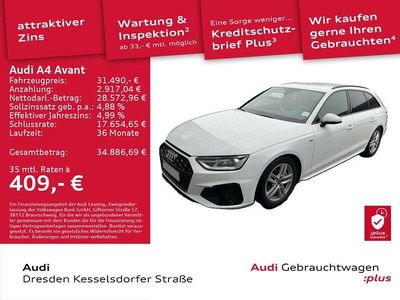 Gebraucht Audi A4 S-Line 204 PS (150 kW) 2022 Ibisweiß Kombi