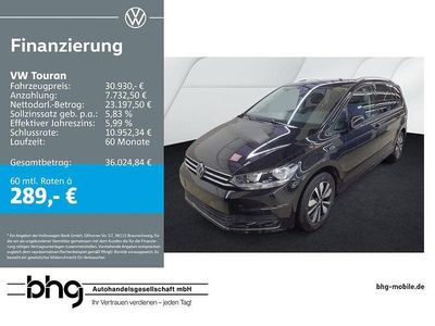 Gebraucht VW Touran Goal 150 PS (110 kW) 2025 Schwarz Van / Kleinbus